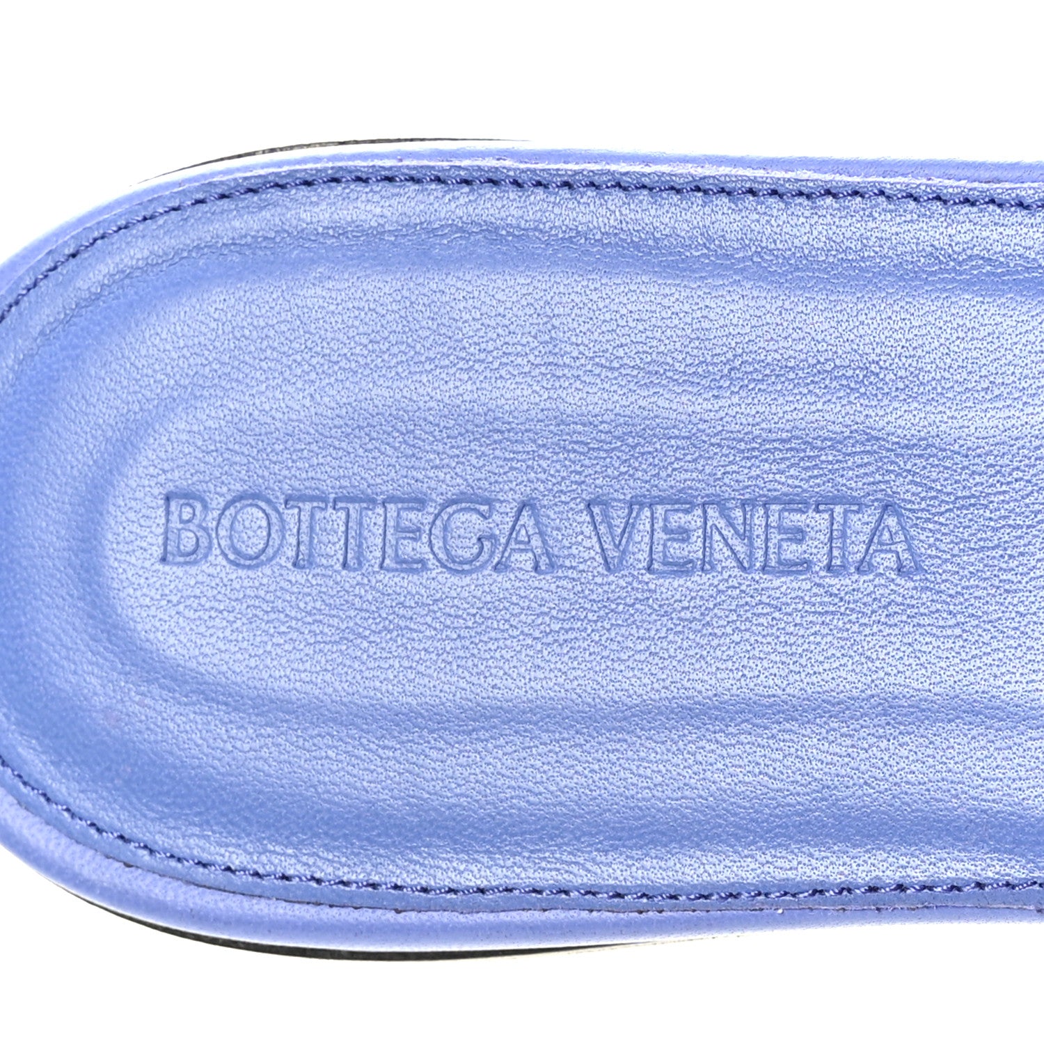 Bottega Veneta Nappa Maxi Intrecciato Lido Flat Sandals 40 Indigo 6 of 8