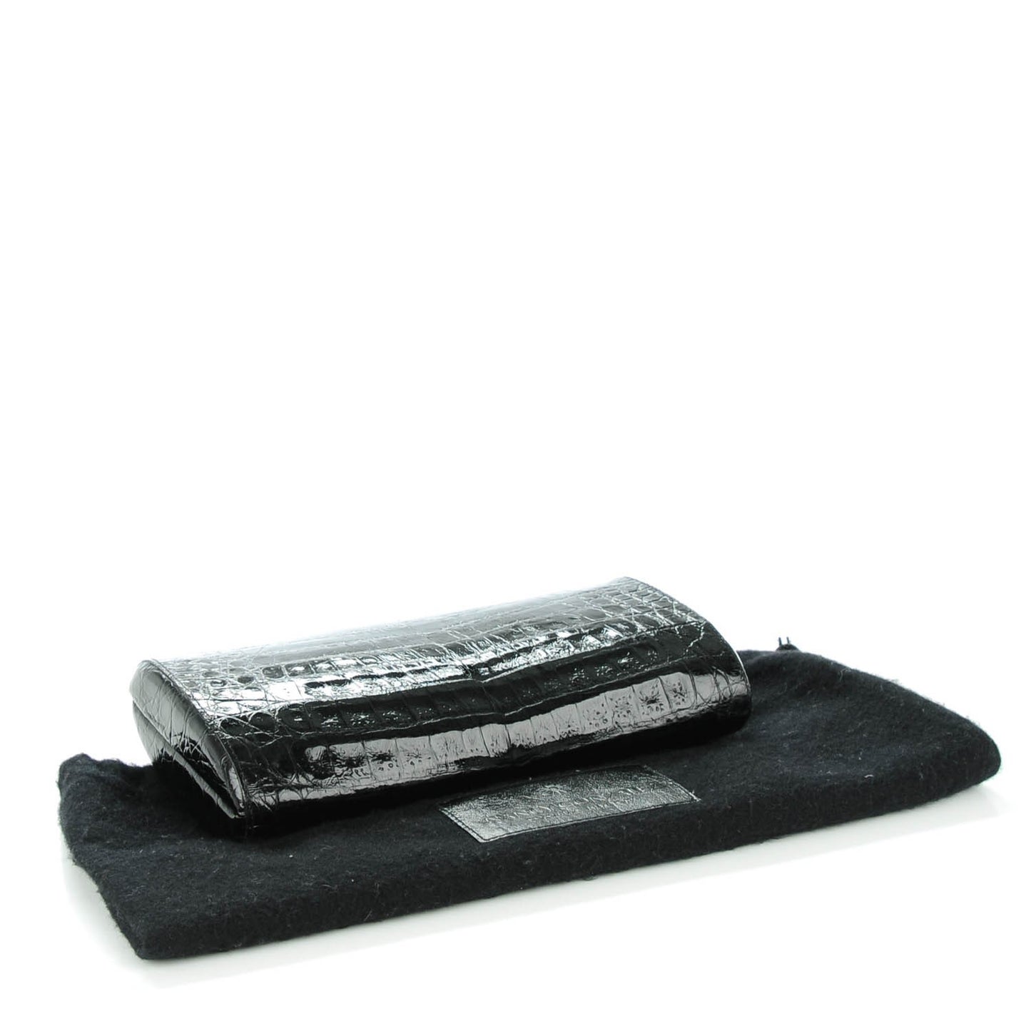 Crocodile Clutch Black