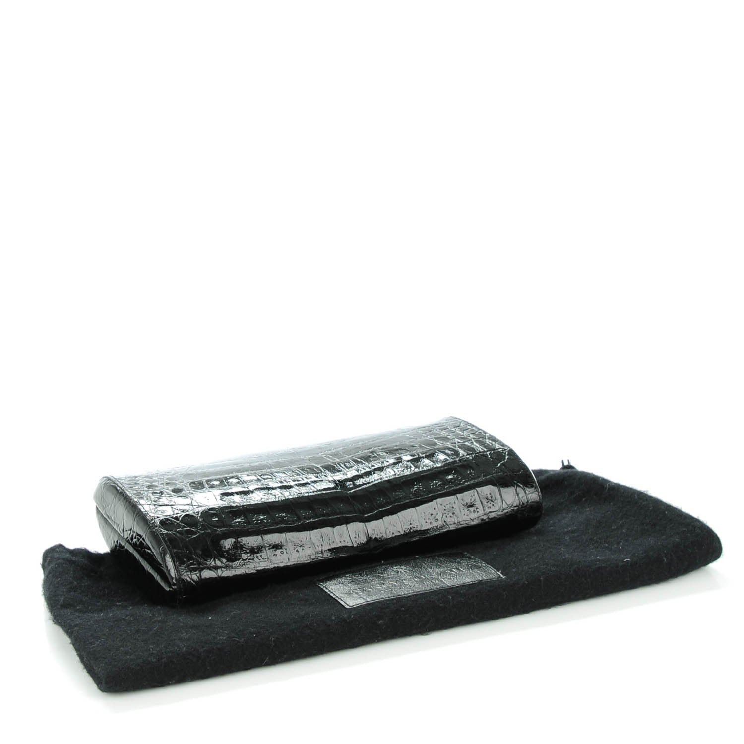 Nancy Gonzalez Crocodile Clutch Black 4 of 7