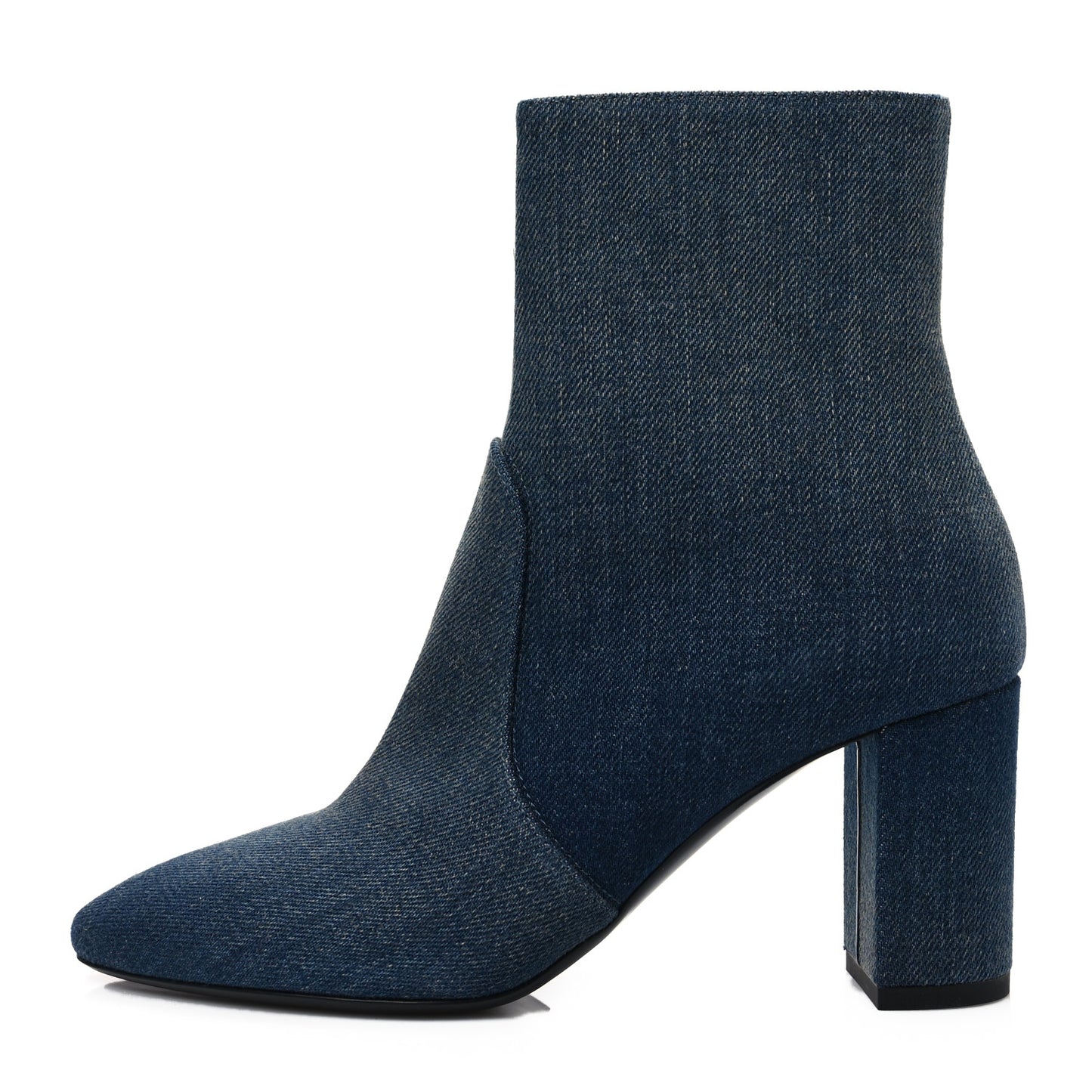 Denim Lou 75 Ankle Zip Boots 36 Blue Jeans