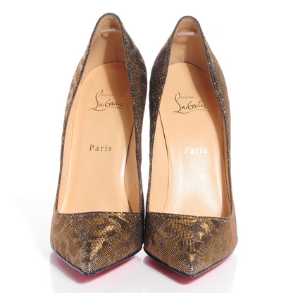 Christian Louboutin Leopard Lame Pigalle 120 Pumps 40.5 2 of 7