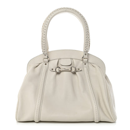 Christian Dior Calfskin Small My Dior Frame Pocket Satchel White 1 of 12