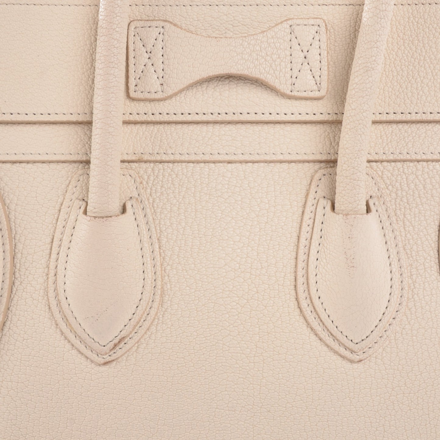 Goatskin Micro Luggage White