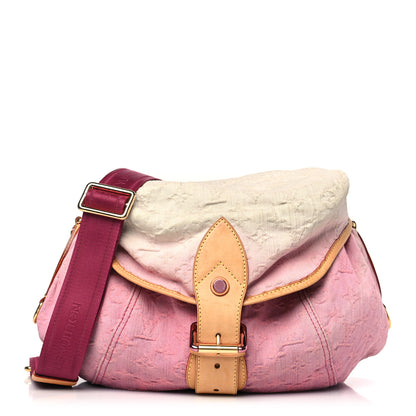 Louis Vuitton LOUIS VUITTON Denim Sunshine NM Messenger Rouge Fauviste 1 of 8