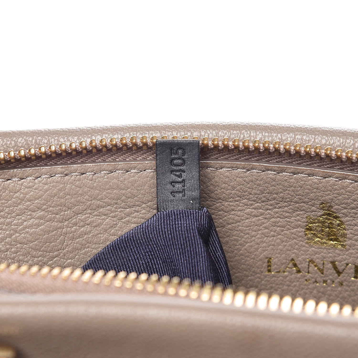 Lanvin Goatskin Trilogy Bowling Bag Mastic 7 of 10