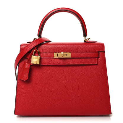 Hermes Epsom Kelly Sellier 25 Rouge Casaque 1 of 10
