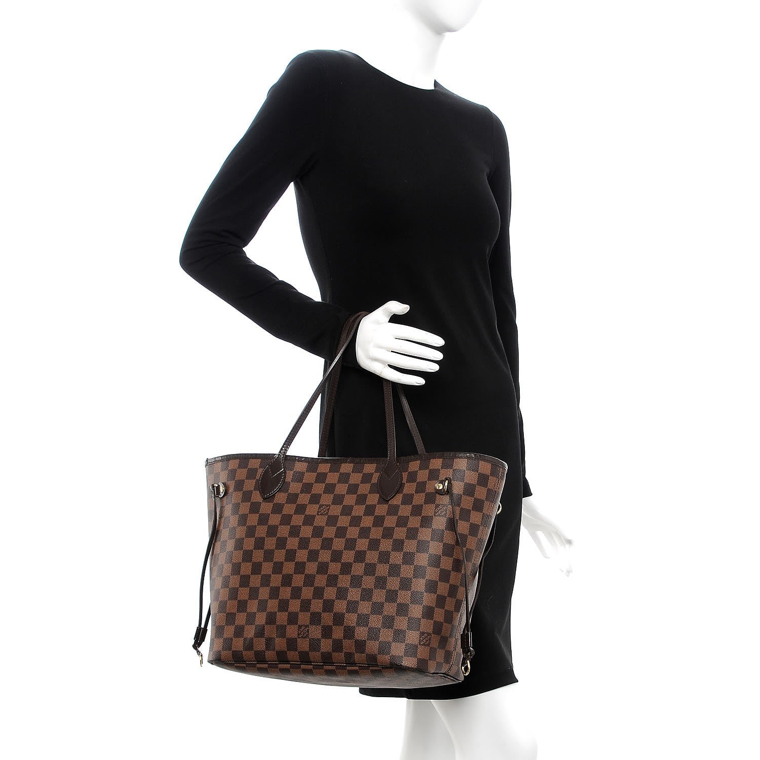 Louis Vuitton Damier Ebene Neverfull MM 2 of 16