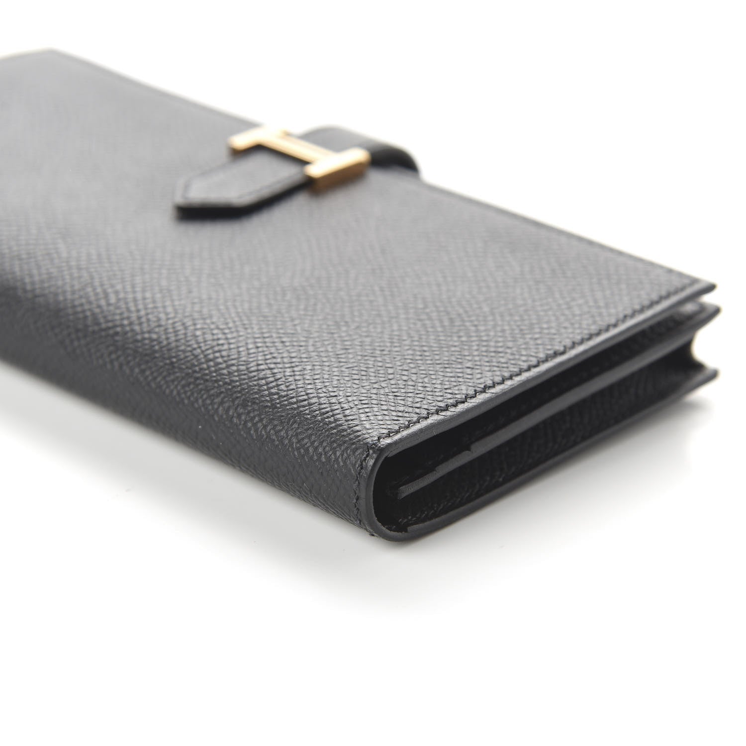 Hermes Epsom Bearn Gusset Wallet Black 7 of 10