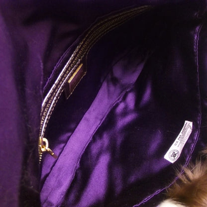 Fendi Vinyl Zucchino Skunk Fur Baguette Tobacco Multicolor 7 of 14