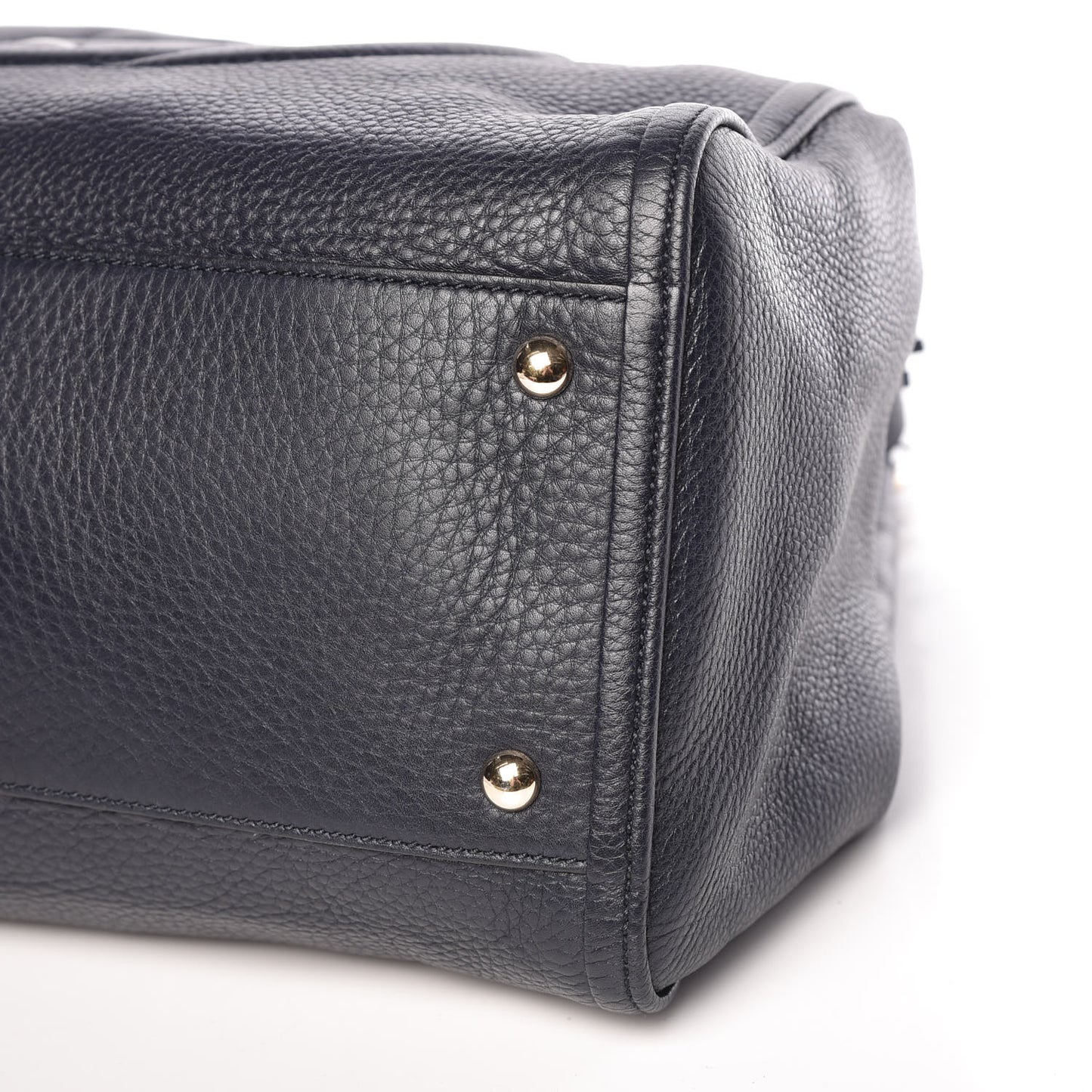 Pebbled Calfskin Medium Soho Shoulder Bag Blue