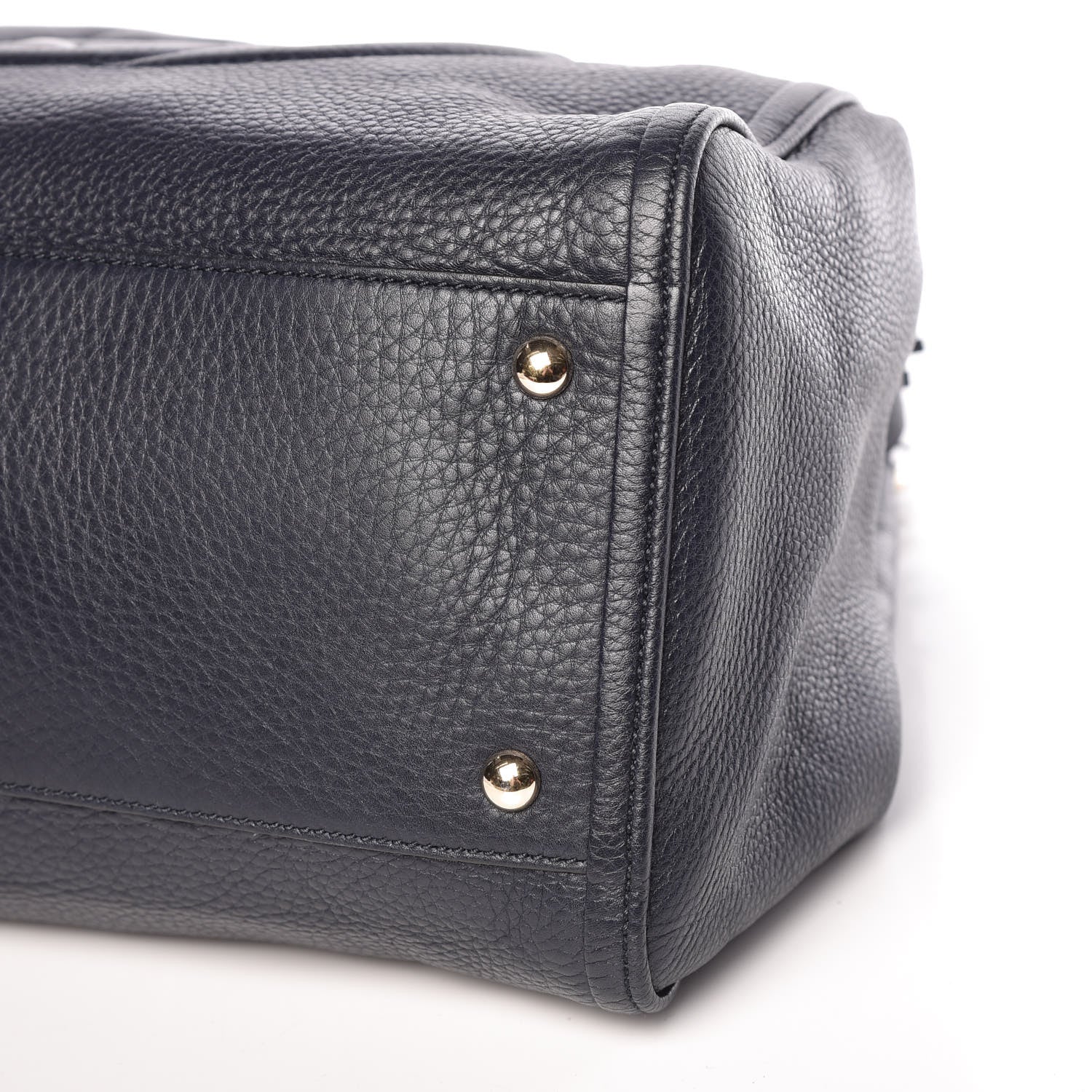 Gucci Pebbled Calfskin Medium Soho Shoulder Bag Blue 6 of 9