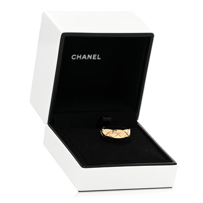 Chanel 18K Yellow Gold Small Coco Crush Ring 58 8.5 6 of 6