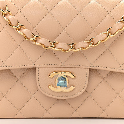 Chanel Caviar Quilted Small Double Flap Beige 8 of 11