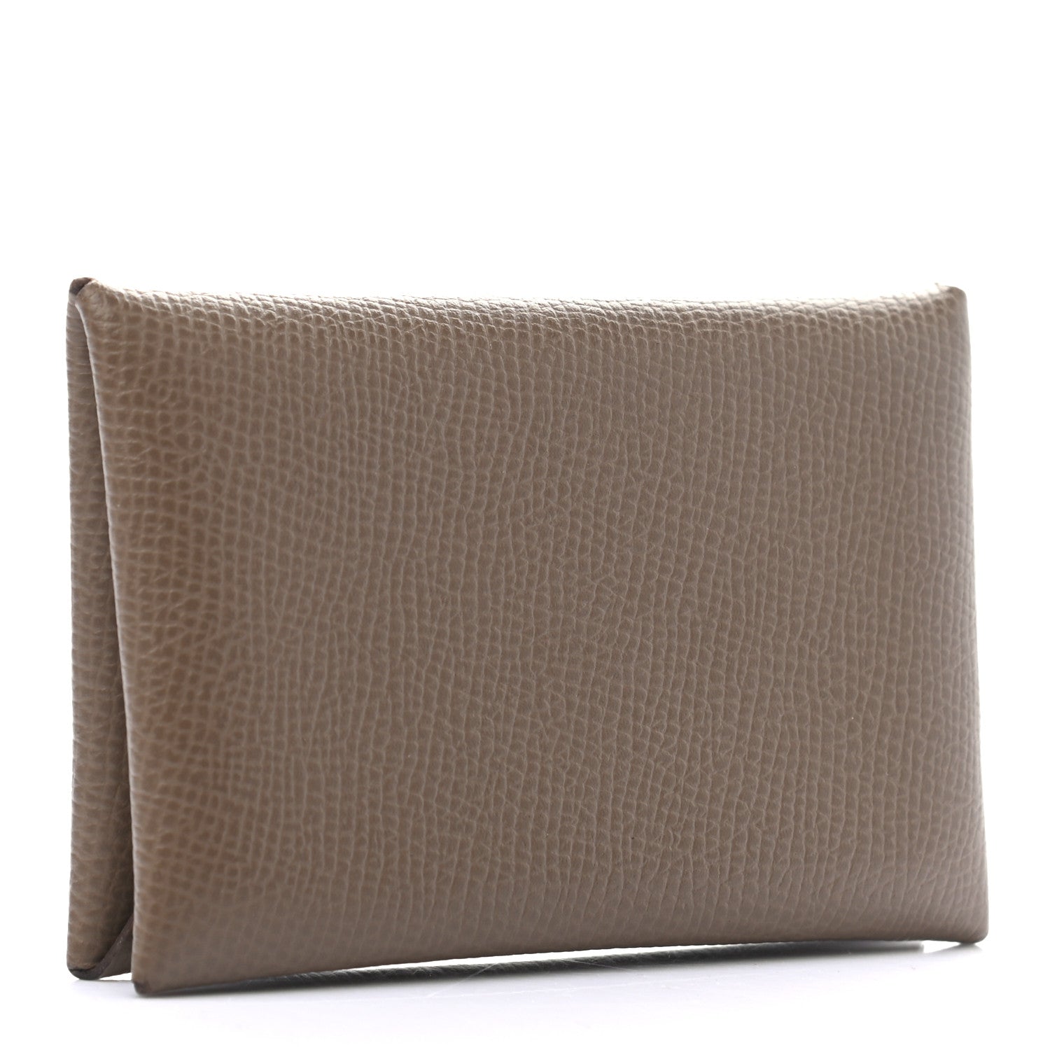 Hermes Epsom Calvi Card Case Etoupe 3 of 7