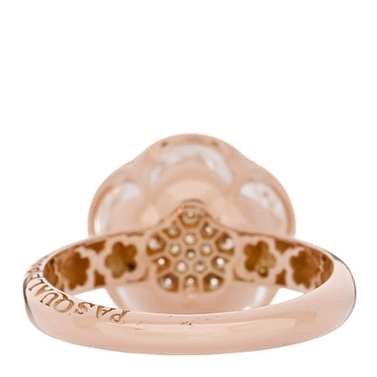 Pasquale Bruni 18K Rose Gold Diamond Rock Crystal Bon Ton Ring 55 7.25 4 of 7