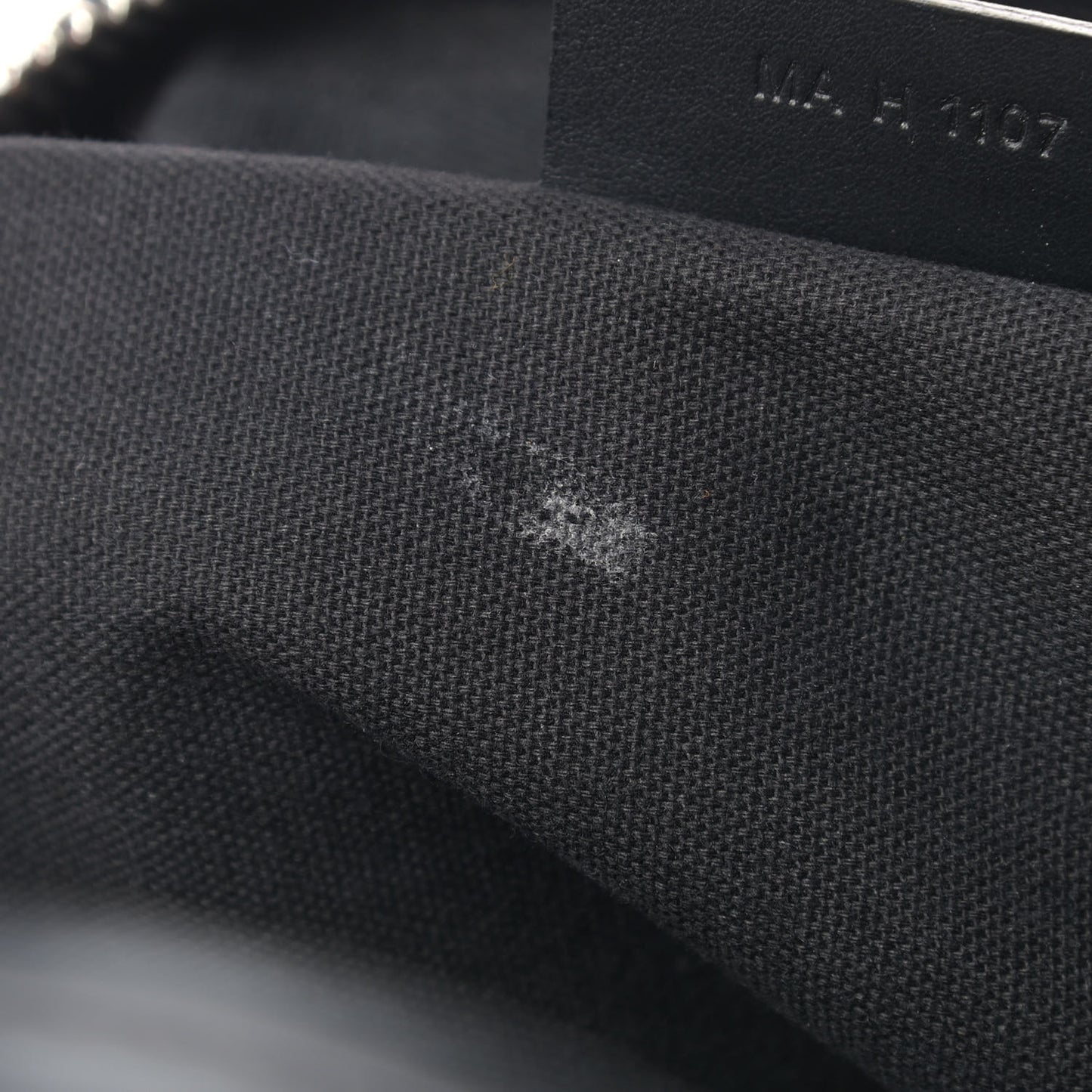 Waxed Calfskin Small Nightingale Logo Strap Black