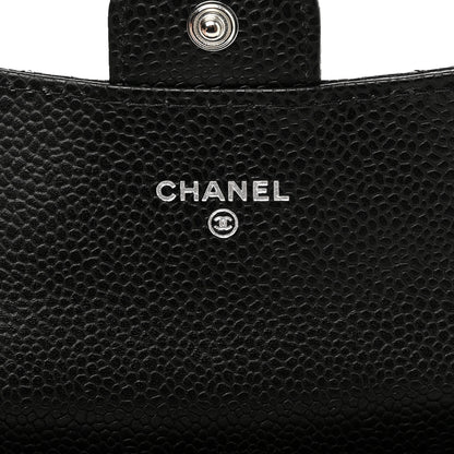 Chanel Caviar Quilted Flap Card Holder Wallet Black 6 of 9