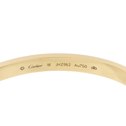 Cartier 18K Yellow Gold LOVE Bracelet 18 6 of 9