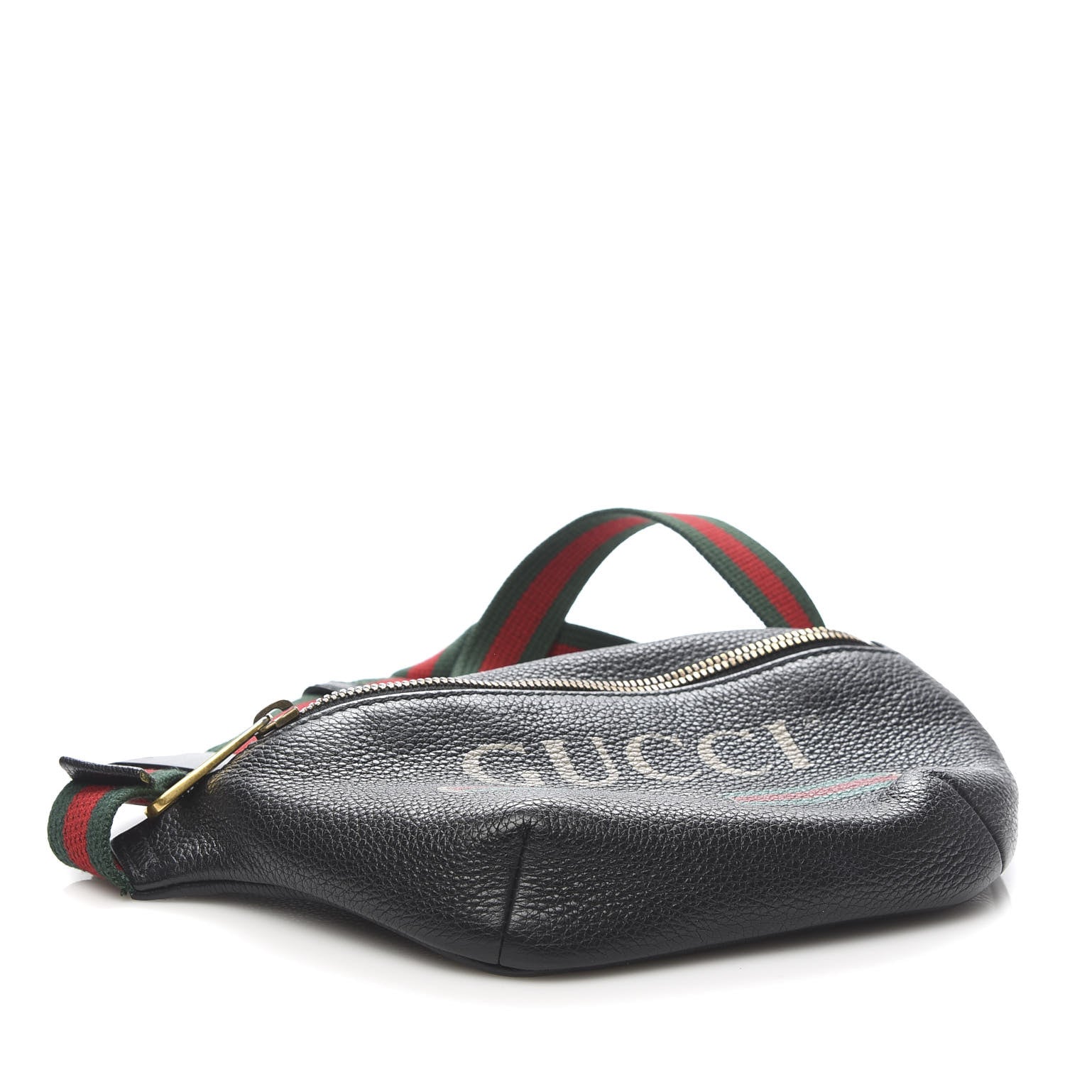 Gucci Grained Calfskin Small Logo Belt Bag Black 4 of 11