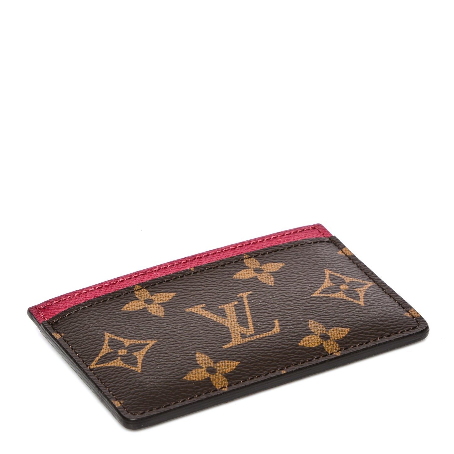Monogram Card Holder Fuchsia