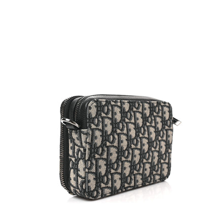 Christian Dior Oblique Pouch Navy Blue 2 of 7