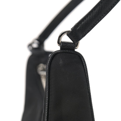 Prada Tessuto Nylon Saffiano Mini Re-Edition 2005 Bag Black 11 of 12