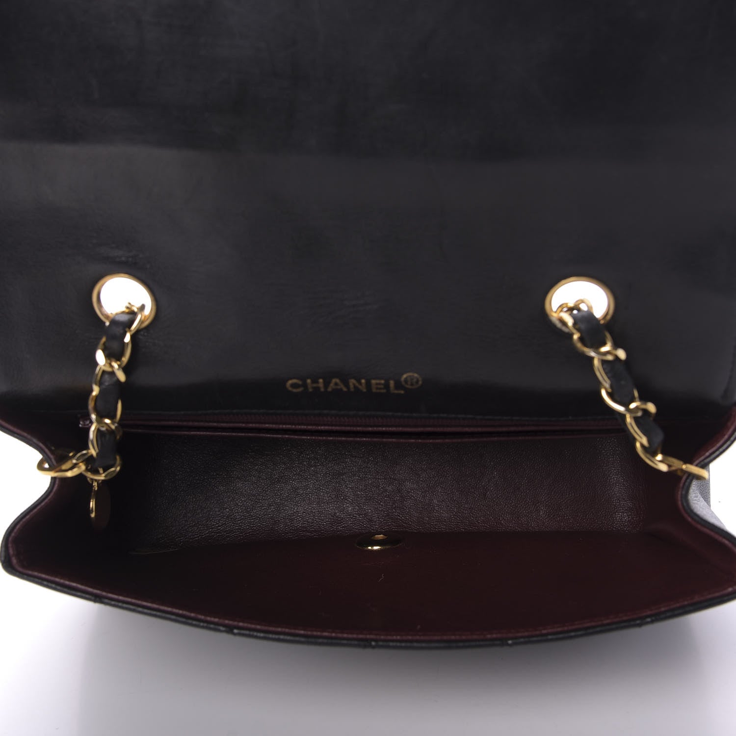 Chanel Lambskin Quilted Small Single Flap Bag Black 5 of 9