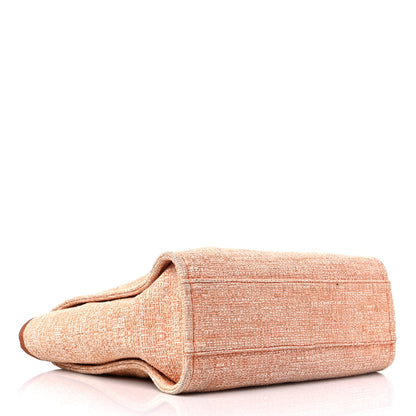 Chanel Lurex Boucle Small Deauville Tote Light Orange 4 of 11