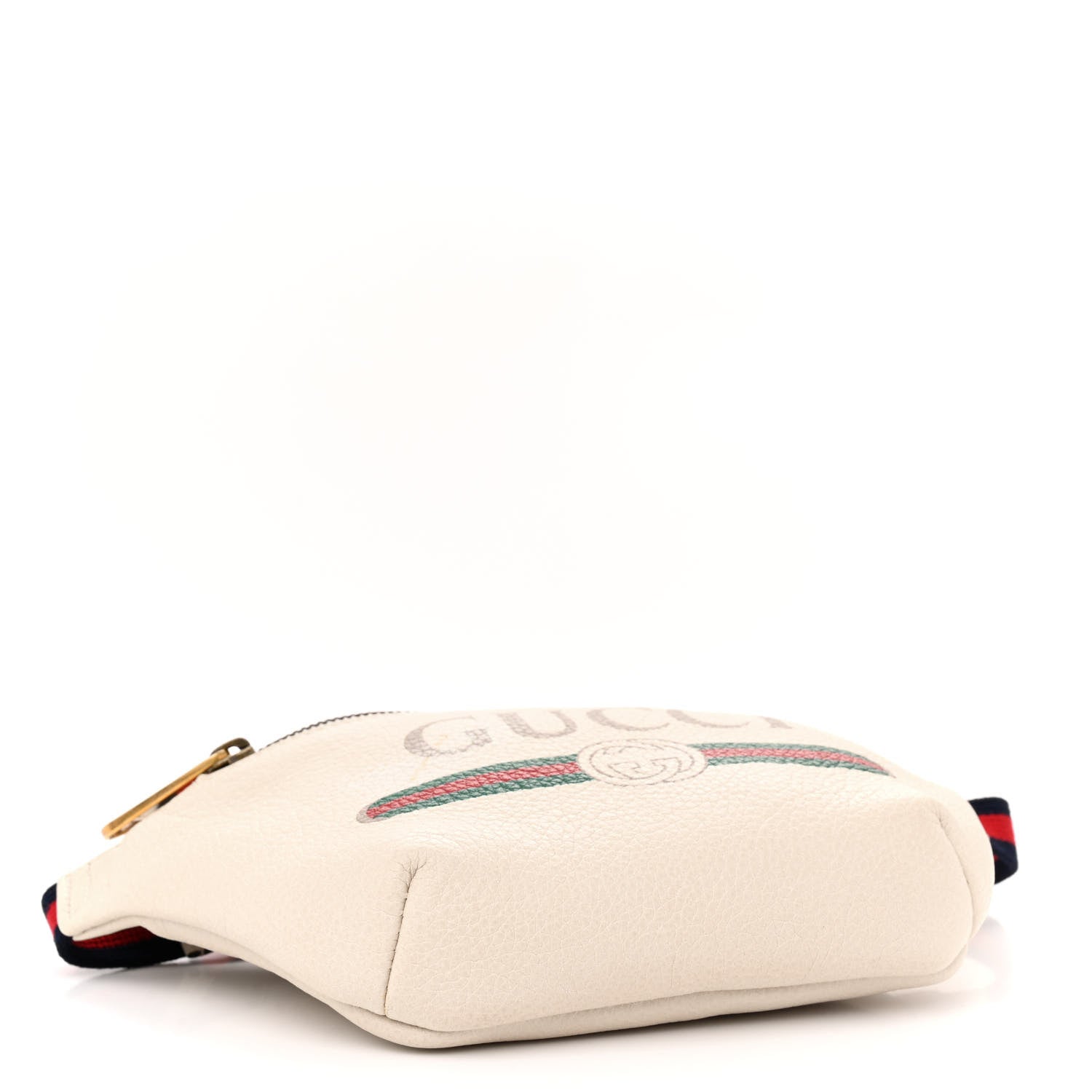 Gucci Grained Calfskin Small Logo Belt Bag White 4 of 12