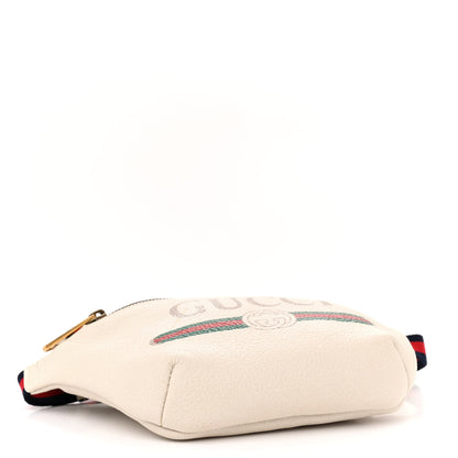 Gucci Grained Calfskin Small Logo Belt Bag White 4 of 12
