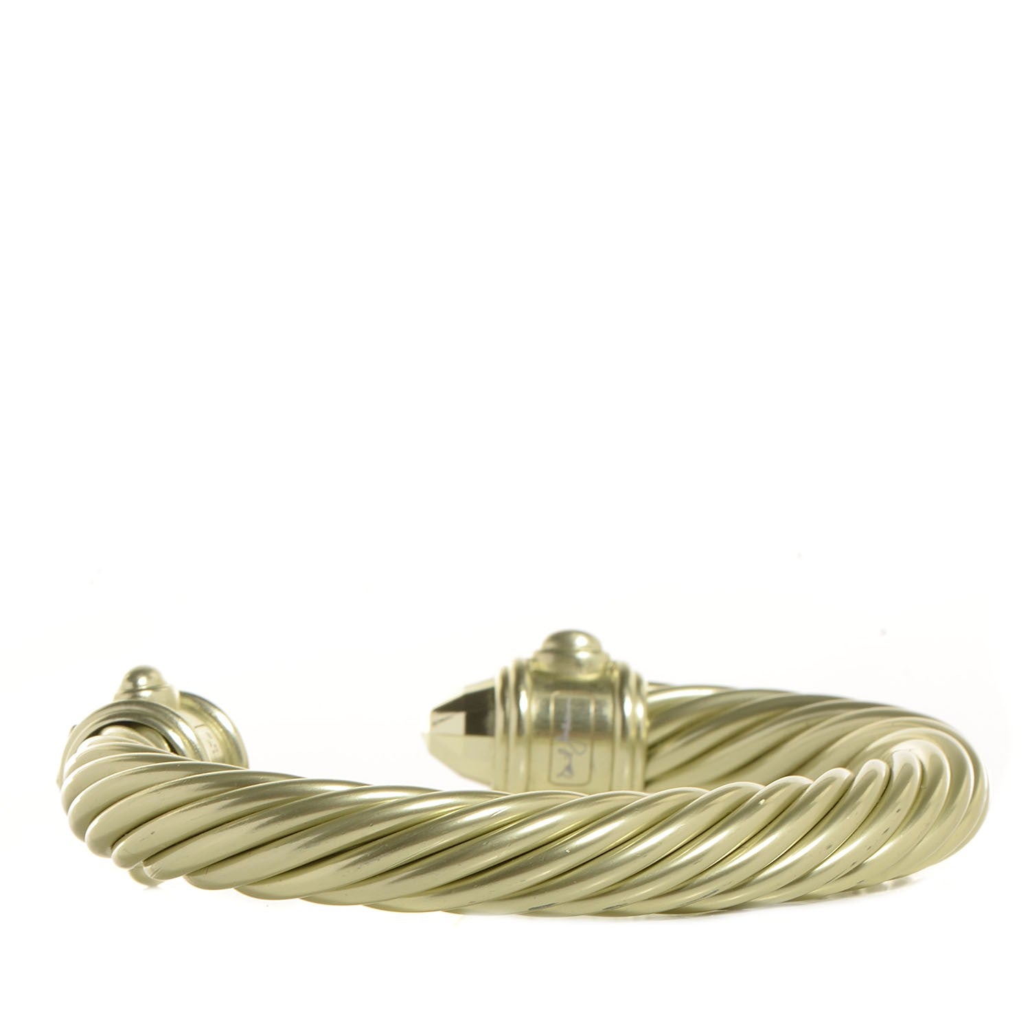 David Yurman Aluminum Renaissance 10mm Cable Bracelet Champagne 3 of 6