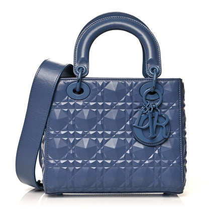 Christian Dior Calfskin Cannage Diamond Small My ABCDior Blue 1 of 18