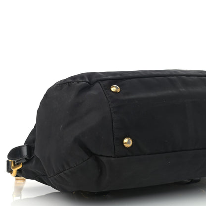 Prada Tessuto Nylon Jacquard Logo Tote Black 7 of 13