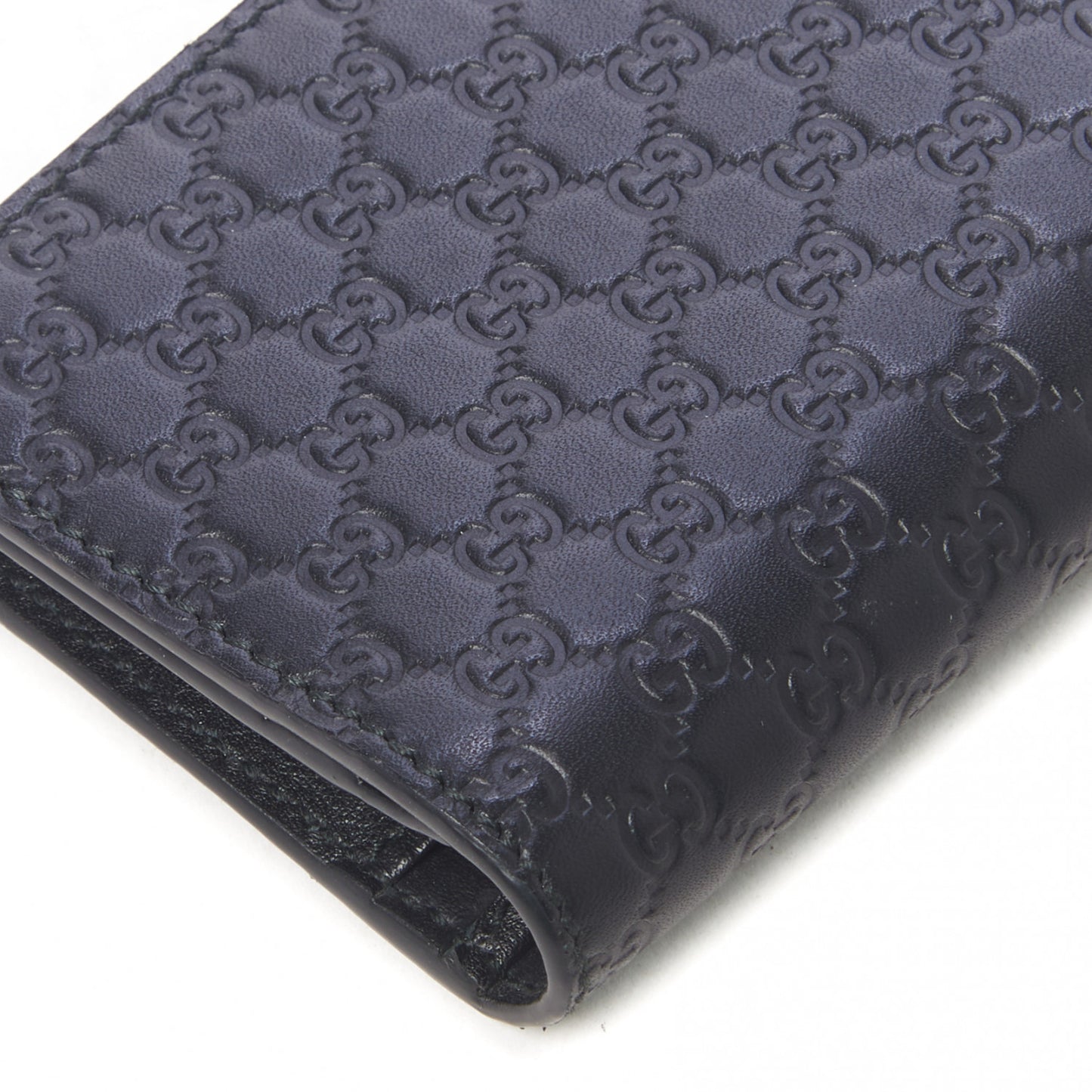 Microguccissima Card Case Wallet Black