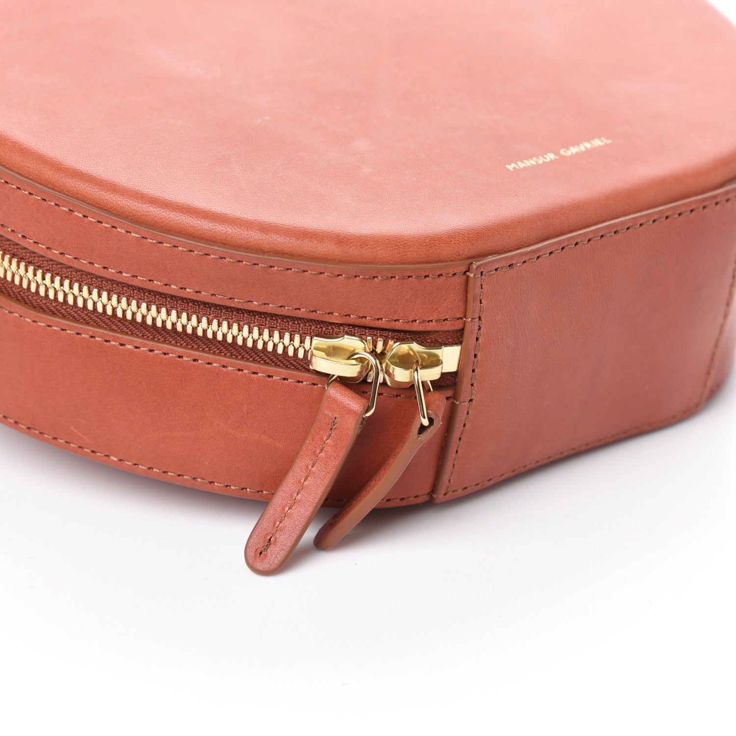 Mansur Gavriel Calfskin Circle Bag Brandy 8 of 9