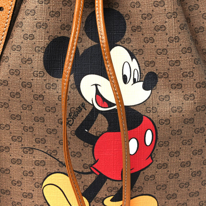 Gucci X DISNEY Mini Vintage GG Supreme Monogram Bucket Bag Beige Vintage Sun Oil 9 of 11