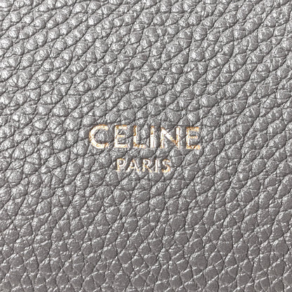 Celine Soft Grained Calfskin Small Sangle Bucket Bag Kohl 6 of 9
