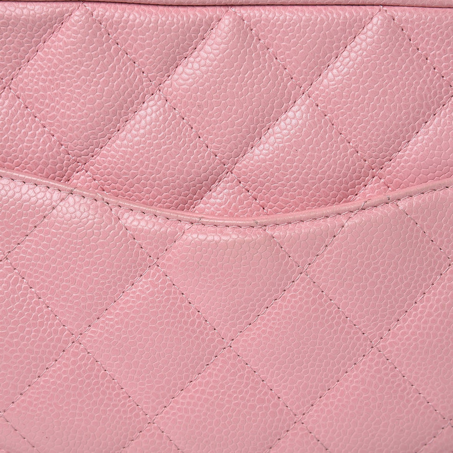 Caviar Quilted Small Bowler Pink