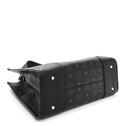 MCM Visetos Large Munchen Tote Black 5 of 10