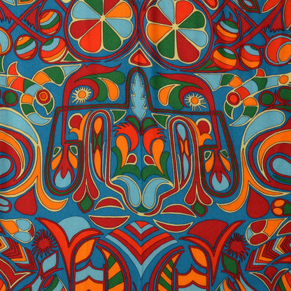 Hermes Silk Cashmere Folklore Scarf 90 1 of 7