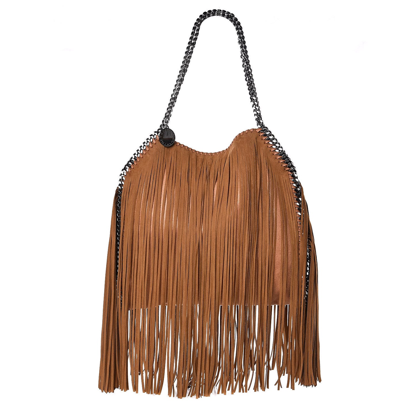 Eco Suede Fringe Small Falabella Tote Tan