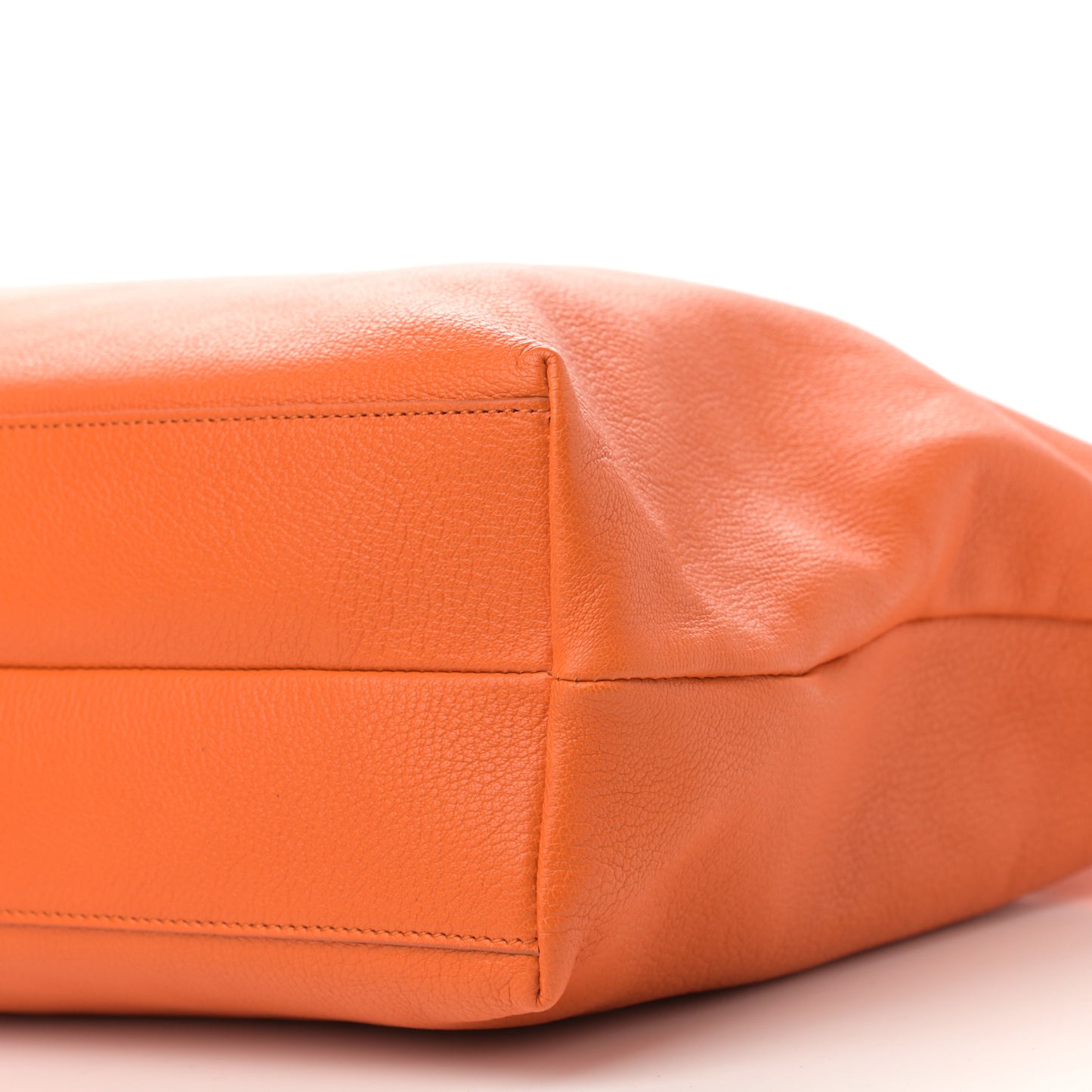 Goatskin Large Mika Tote Orange