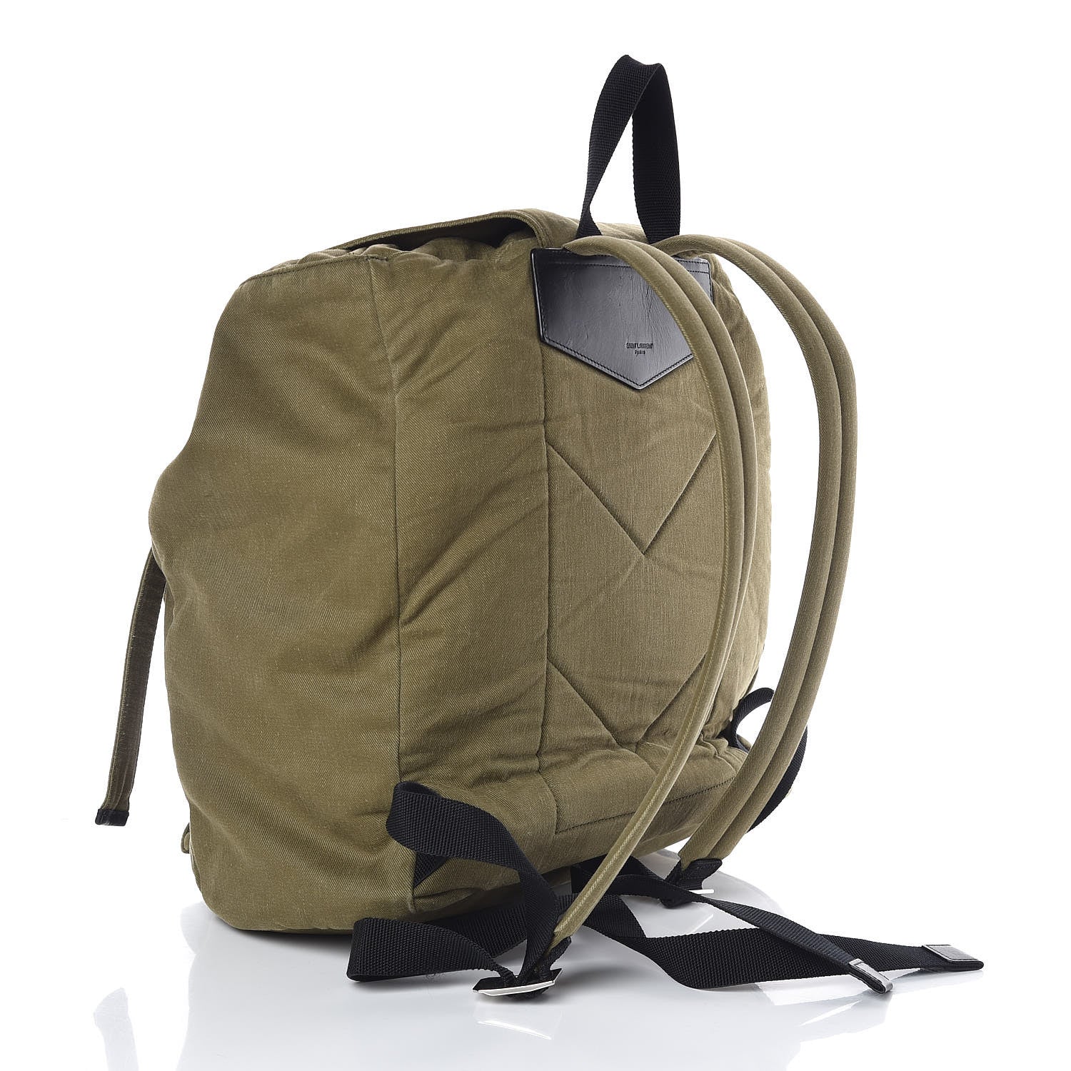 Saint Laurent Canvas Multi Patch Backpack Gabardine 3 of 8