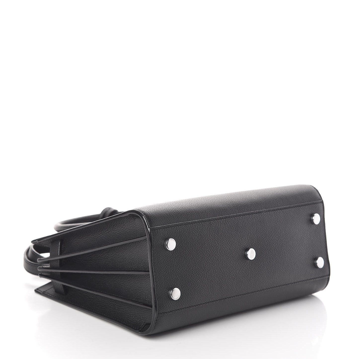 Grained Calfskin Baby Sac De Jour Black