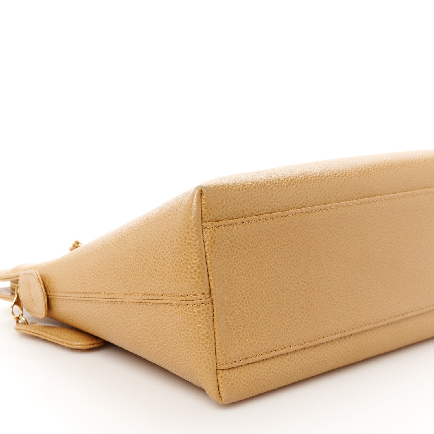 Chanel Caviar Shoulder Bag Beige 9 of 10