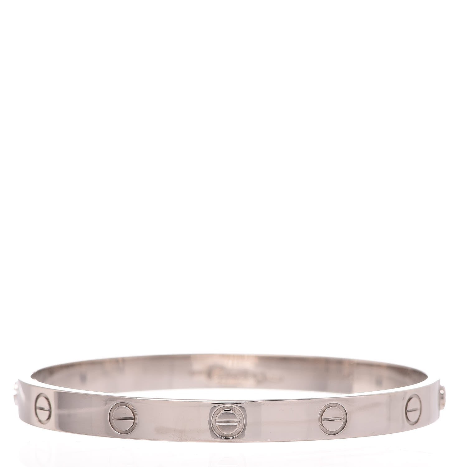 Cartier 18K White Gold LOVE Bracelet 18 1 of 7