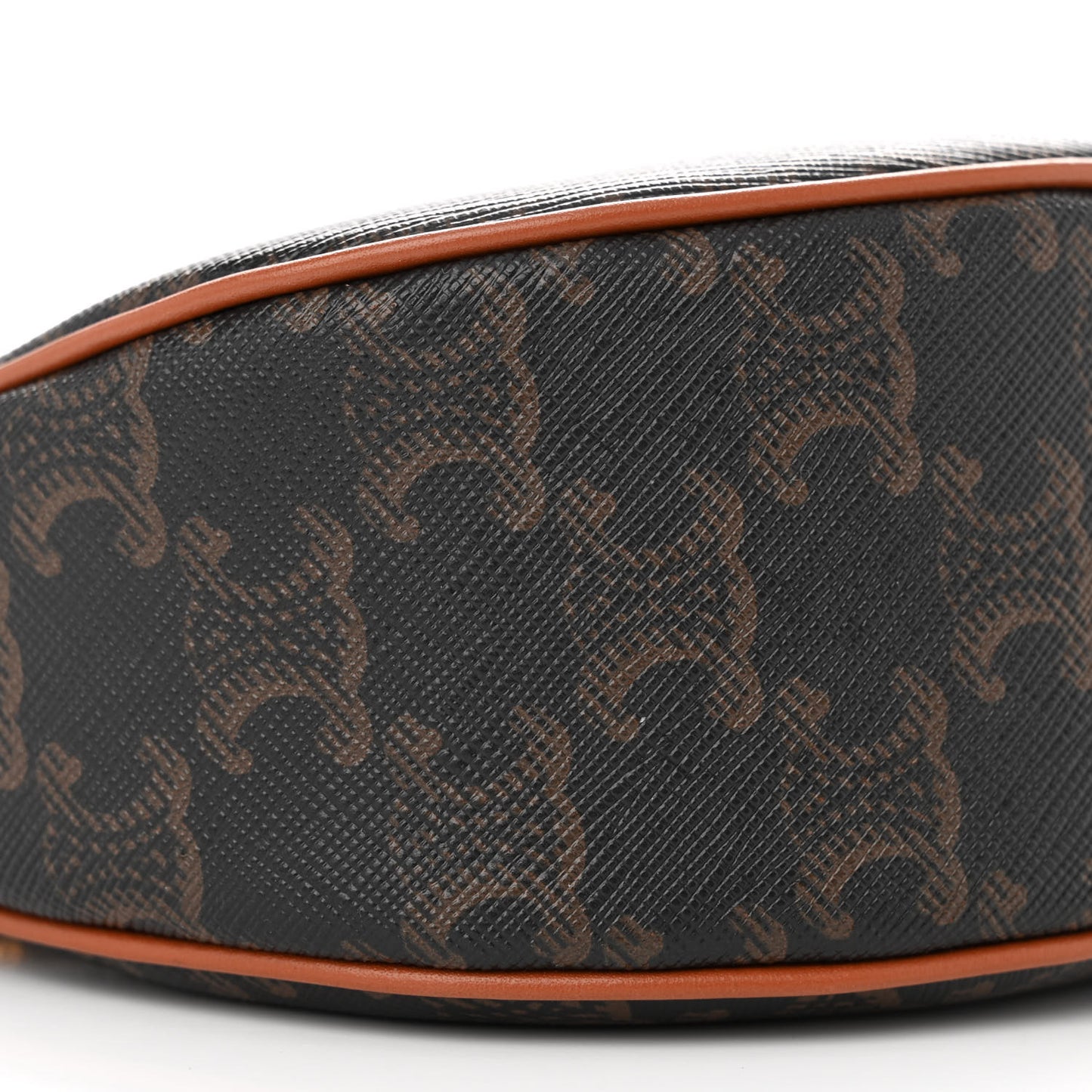 Triomphe Canvas Calfskin Ava Shoulder Bag Tan