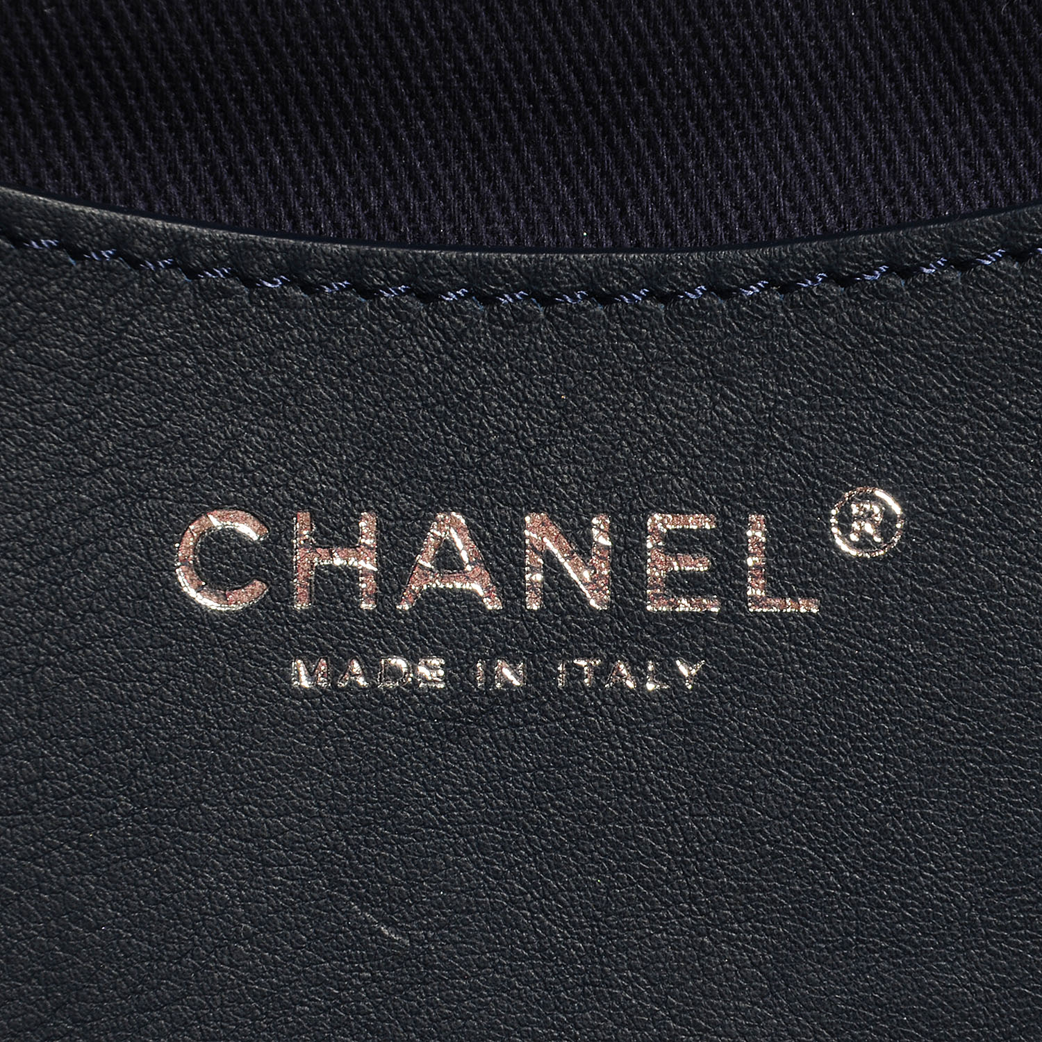Chanel Denim Camellia Embroidered Large Flap Dark Blue 8 of 9