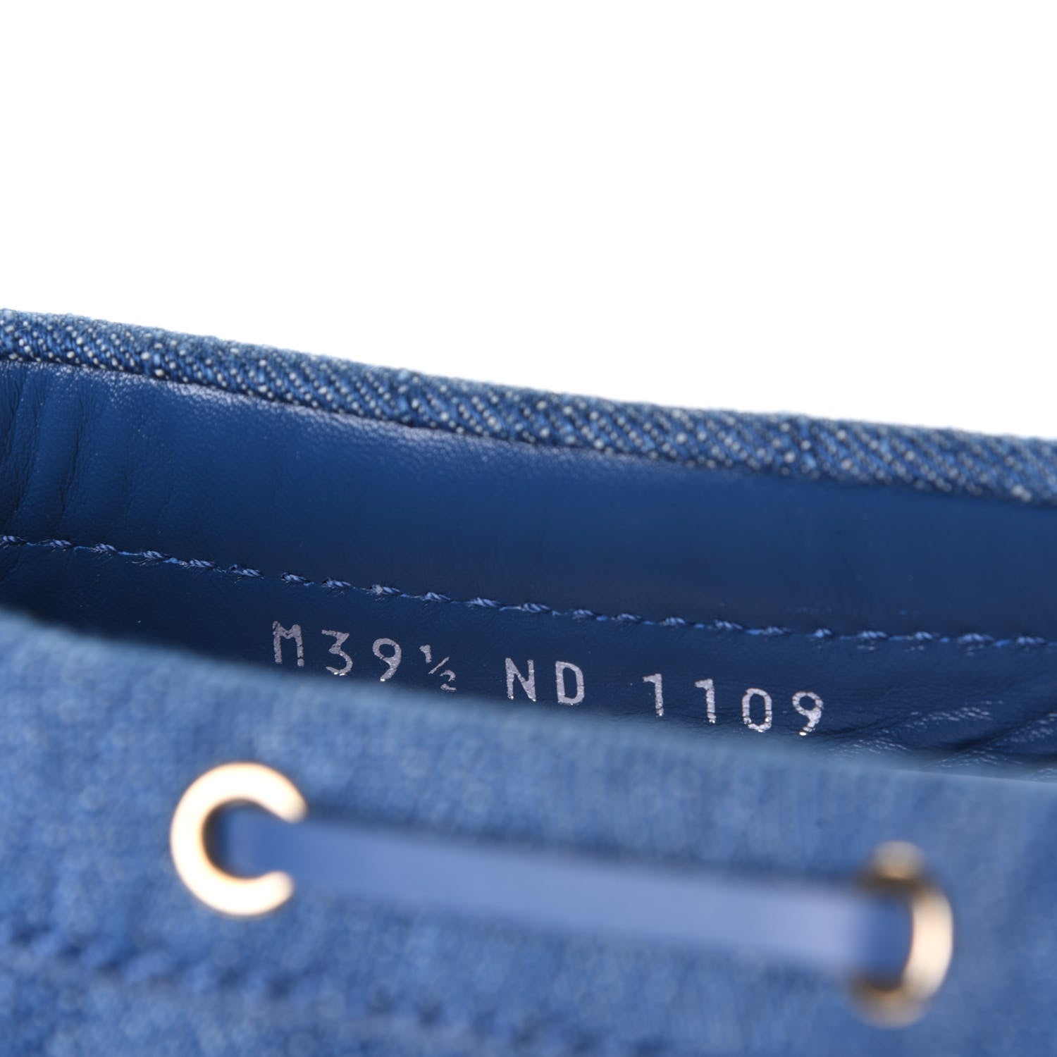 Louis Vuitton Monogram Denim Gloria Loafers 39.5 Blue 10 of 10