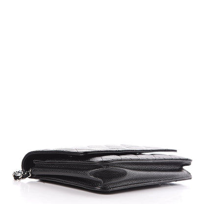 Chanel Caviar Quilted Wallet On Chain WOC Black 4 of 13